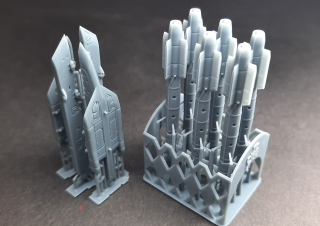 1/72 AASM Bombs w AT730 RACK HOBBY BOSS (6x,2x)
