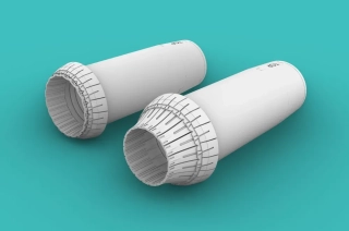 1/144 F-14A EXHAUST (OPEN/CLOSE version) 3x pairs revell kit