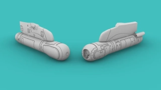 1/144 Talios targeting pod for rafale (set of 2)